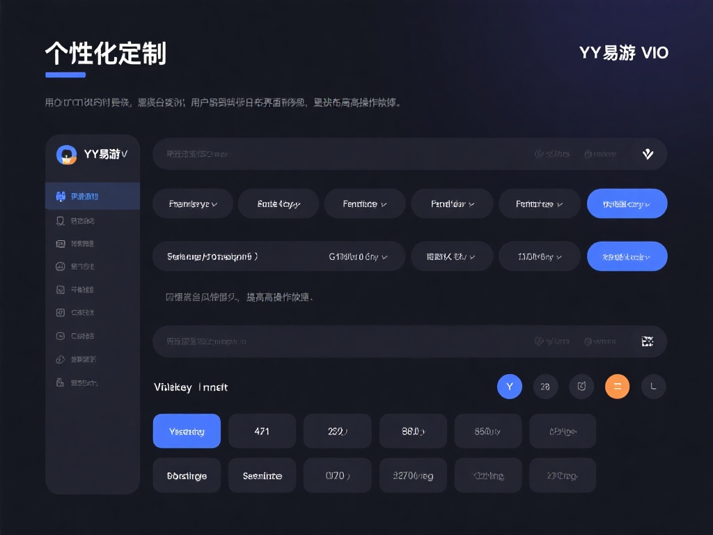 个性化定制
YY易游.vio允许用户更改界面布局