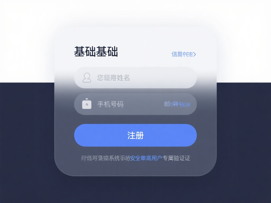 点击注册按钮并提交基础信息：您只需提供姓名、手机号