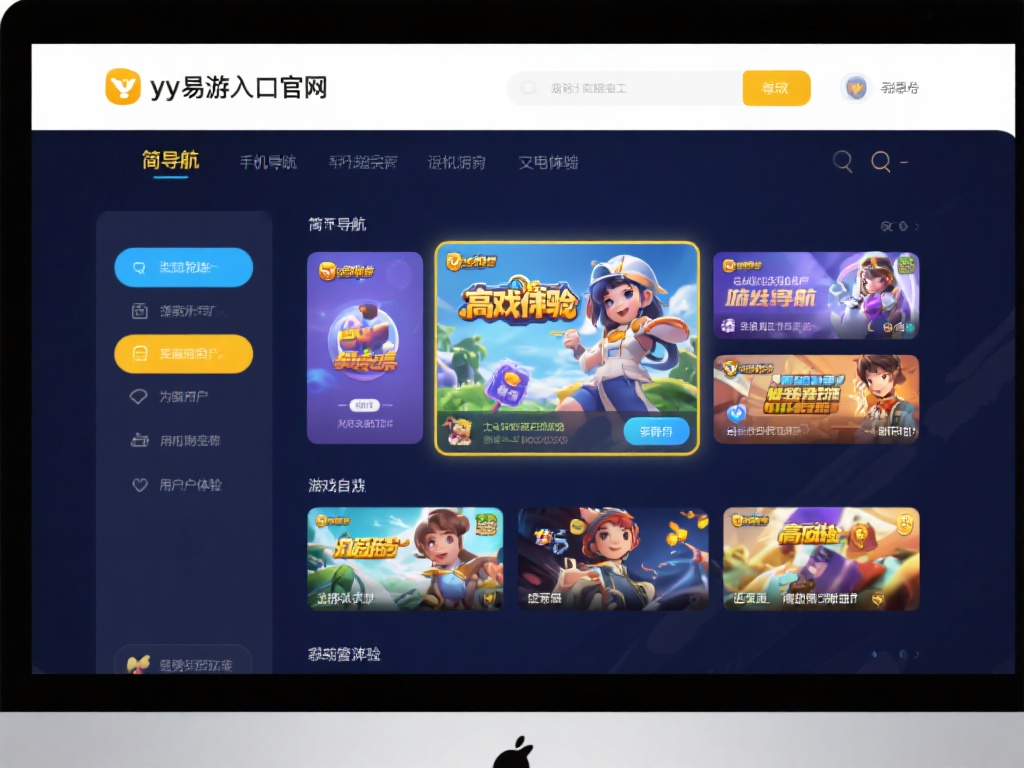 YY易游入口官网:尽享无限趣味的游戏世界 在设计上,yy易游入口官网尽可能简化导航,用户可以