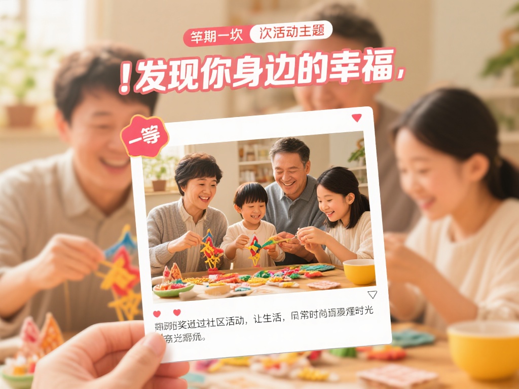 例如，近期的一次活动主题为“发现你身边的幸福”，用